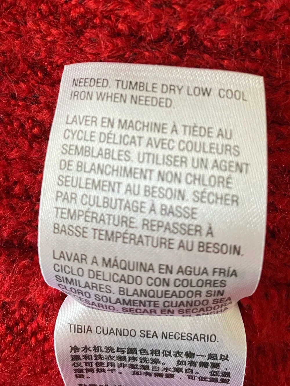 Style & Co. l Red Cozy Ribbed Knit Detail Round-Neck Long-Sleeve Sweater Sz 3X - Picture 9 of 12